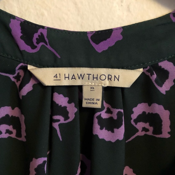 Blouse with violets - Picture 4 of 4